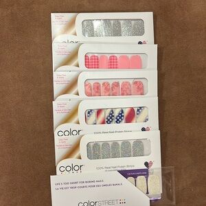 Six new set of nail polish strips